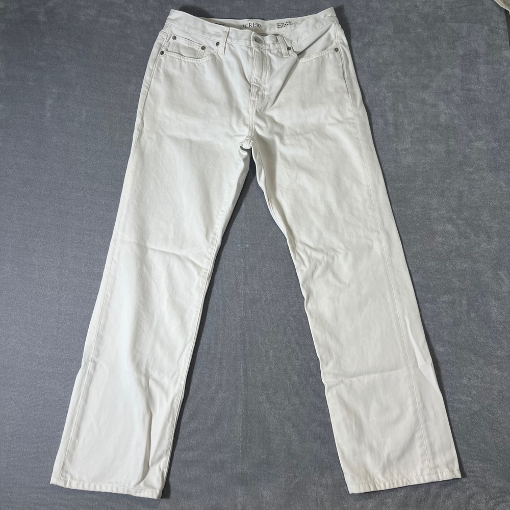 J.Crew 84 Straight Jeans 29T Off White Denim Womens